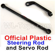 WPL C24 C-24 Spare Parts-09-03 Official Plastic Steering Rod and Servo Rod ,WPL C24 C-24 RC Car Parts,WPL Parts,WPL C24 C-24 RC Military Truck Spare parts Accessories,WPL 4X4 1:16 Off-road Truck Parts